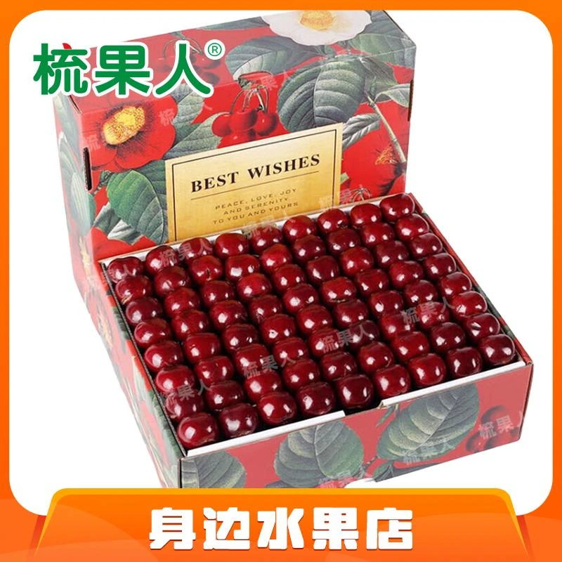 【整箱装】大连美早樱桃5J中果 整箱约3斤 水果礼盒美早山东省辽宁省