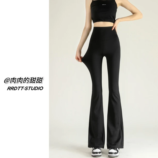 肉肉的甜甜【鲨鱼喇叭裤】微喇收腹提臀显瘦四季款外穿超高腰大弹力