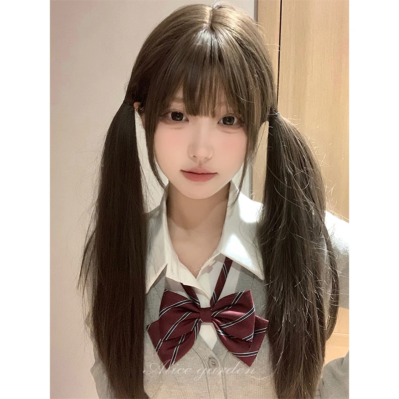 alicegarden假发女长发网红日常lolita「达莲娜」自然齐刘海全头套