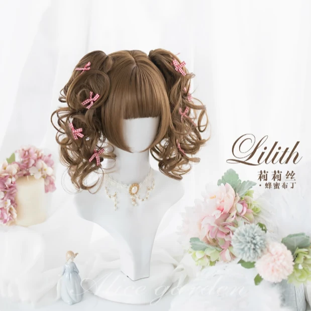 Alicegarden原宿Lolita假发《Lilith》双虎口夹齐刘海