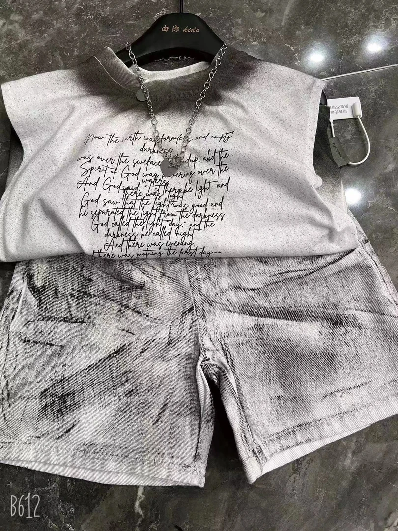 【由你kids] 牛仔短裤童裤宝宝外穿百搭裤子破洞夏装脏脏裤