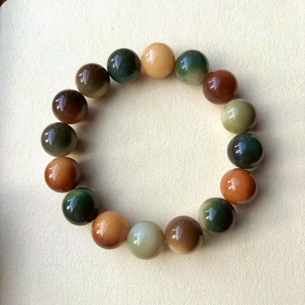 卡15松花皮蛋 玉化料 菩提根成品手串