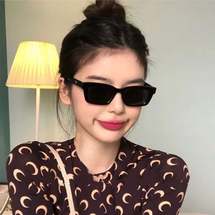 欧美风gm墨镜女夏小框小脸网红拍照窄太阳镜超酷ins防晒眼镜遮光