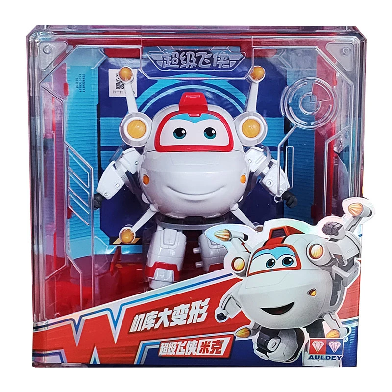正版超级飞侠15超能机库大号变形机器人儿童男孩玩具米克770243