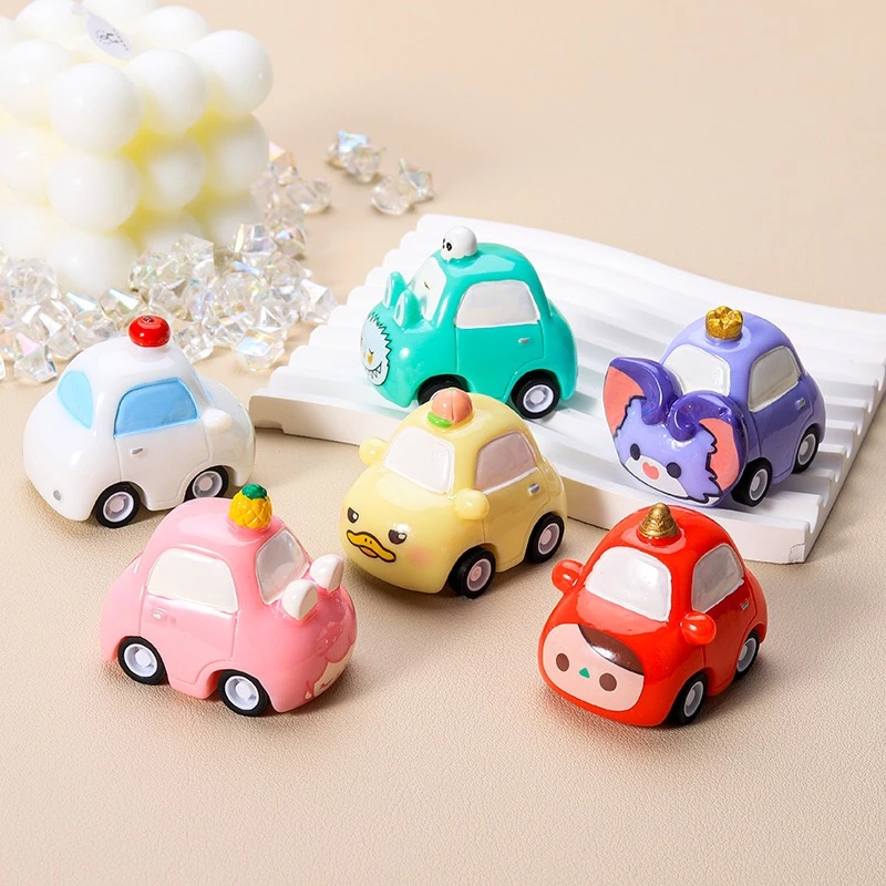 【直播拆】【对对碰】泡泡小汽车树脂DIY摆件