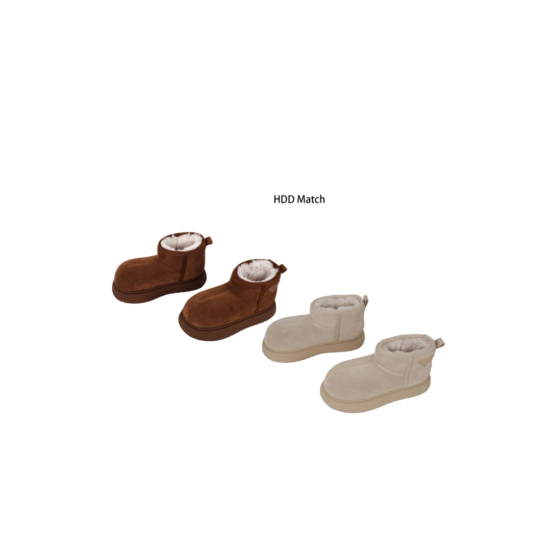 HDD Clothing "雪中漫步"冬季女款保暖舒适加绒百搭雪地靴 Y6582