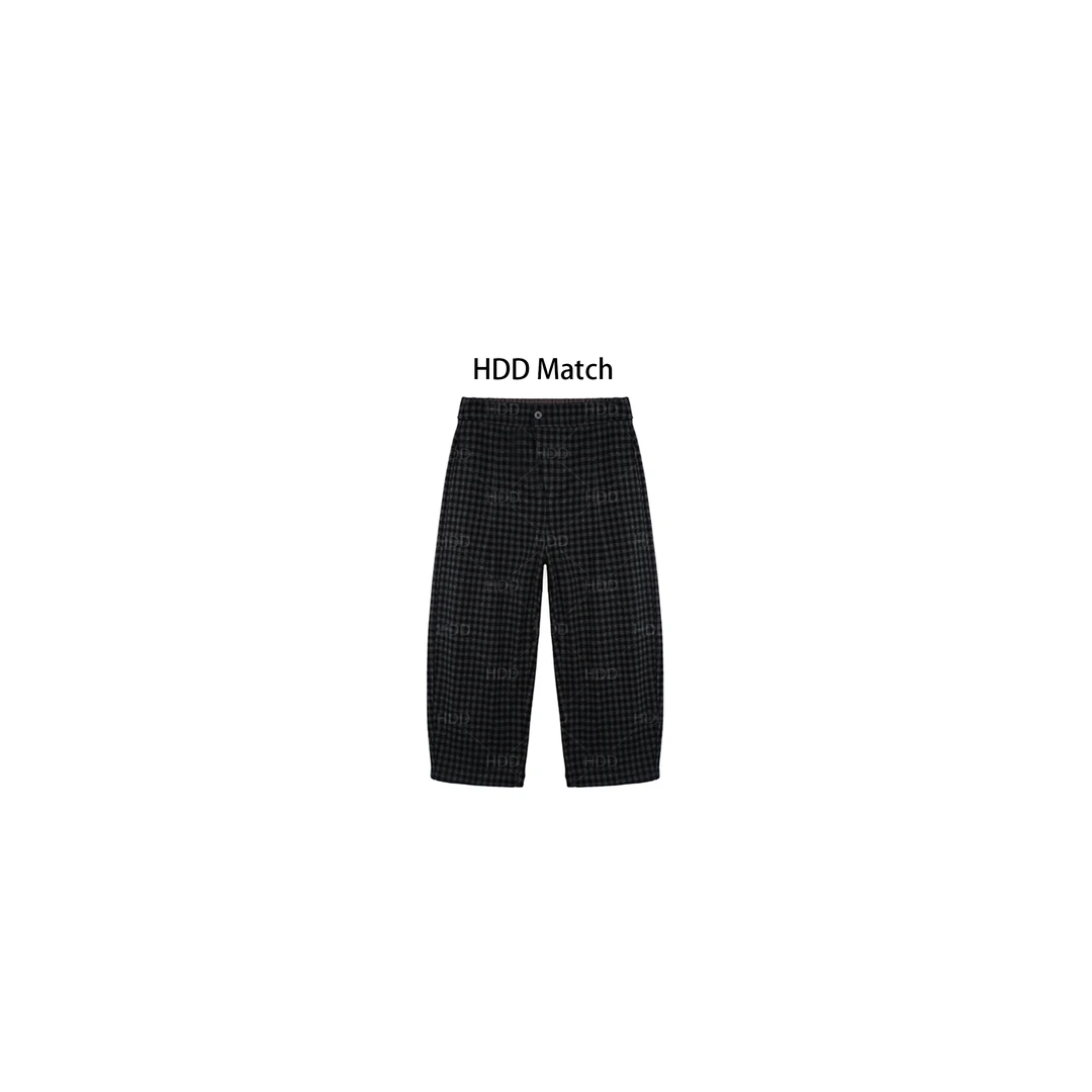 HDD Clothing "格 调" 秋冬格子小众百搭小众休闲裤Y6812