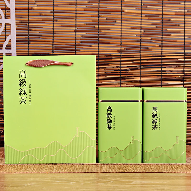 茶叶罐铁罐龙井礼盒空盒通用高档茶叶包装盒红茶绿茶密封盒子定制