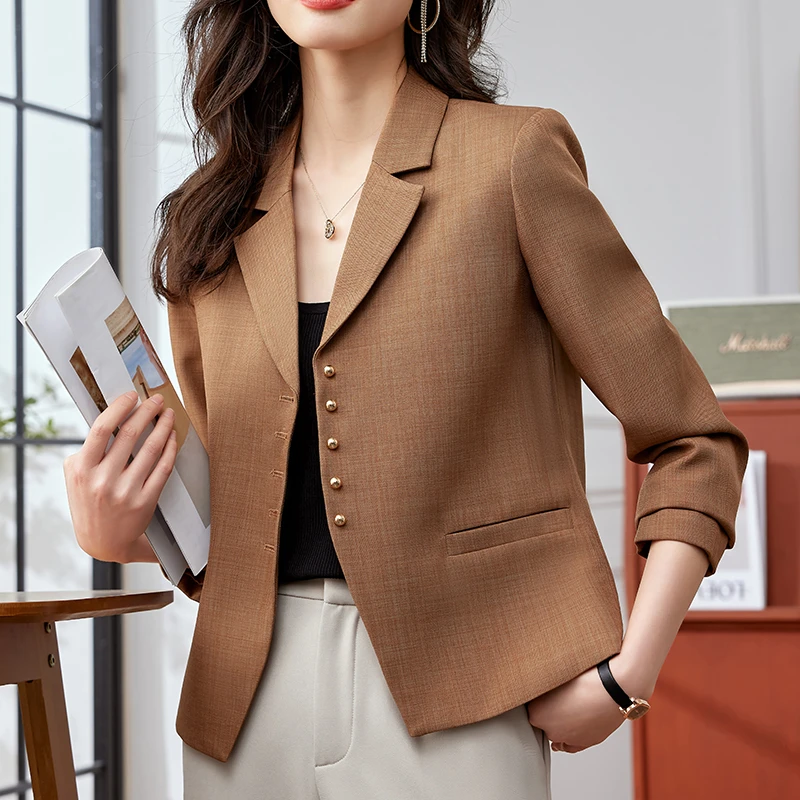 高级感西装外套女春秋2025新款高级感气质时尚休闲短款西服女上衣