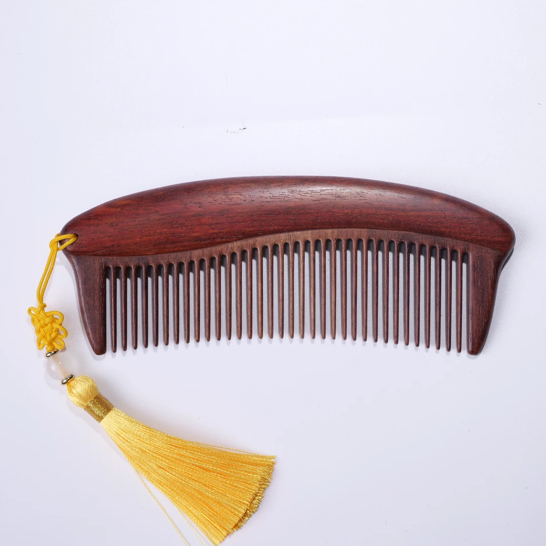 非洲小叶紫檀2木梳防静电不断发不卡发顺发按摩头皮送老婆母亲