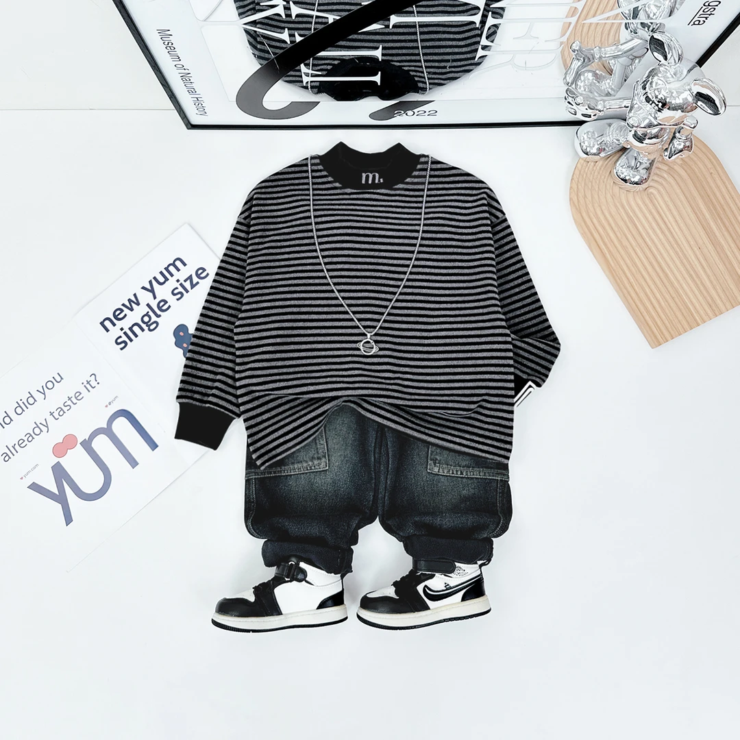 儿童打底衫男童T恤冬款2024新款秋冬装 D-BQ24871L 悠悠童话童装