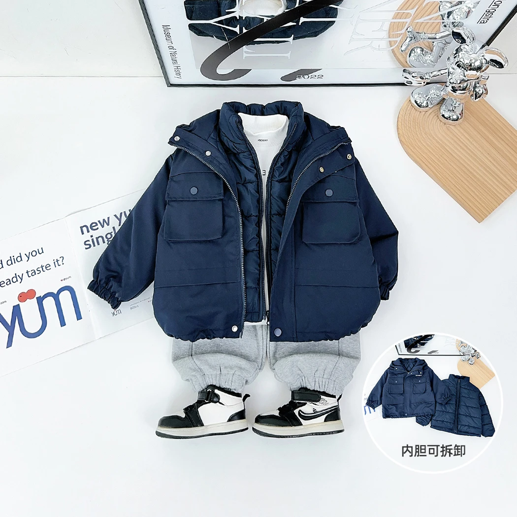 男童上衣两件套三合一套装2024新款冬装 D-FB24302 悠悠童话童装