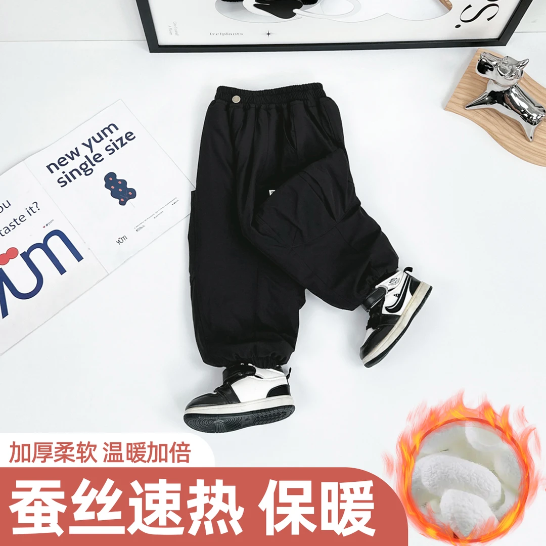 儿童棉裤男童裤子加厚2024新款秋冬装 D-WG27659 悠悠童话童装
