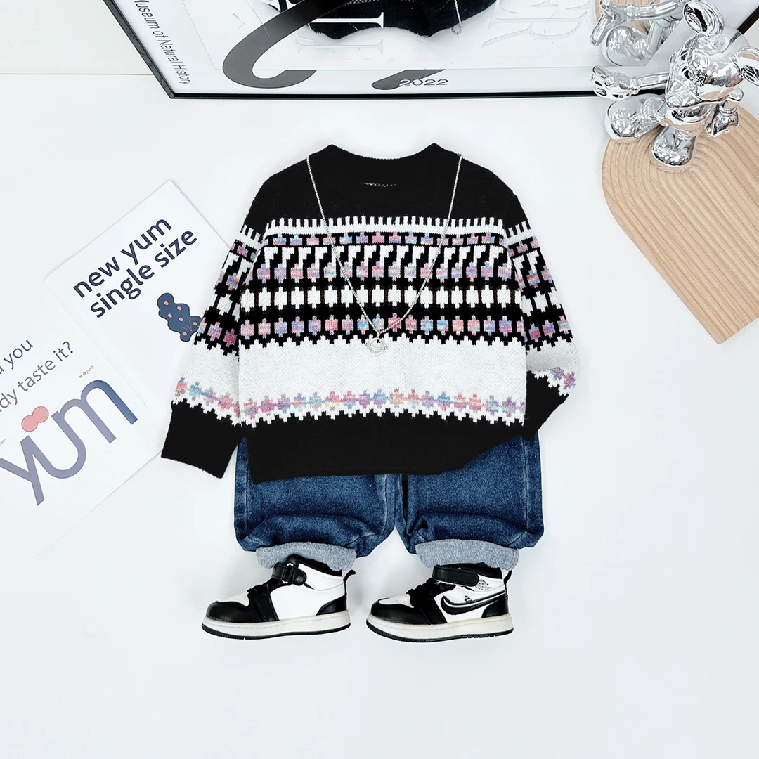 男童毛衣打底衫儿童衣服2024新款秋冬装 D-YMDX130 悠悠童话童装