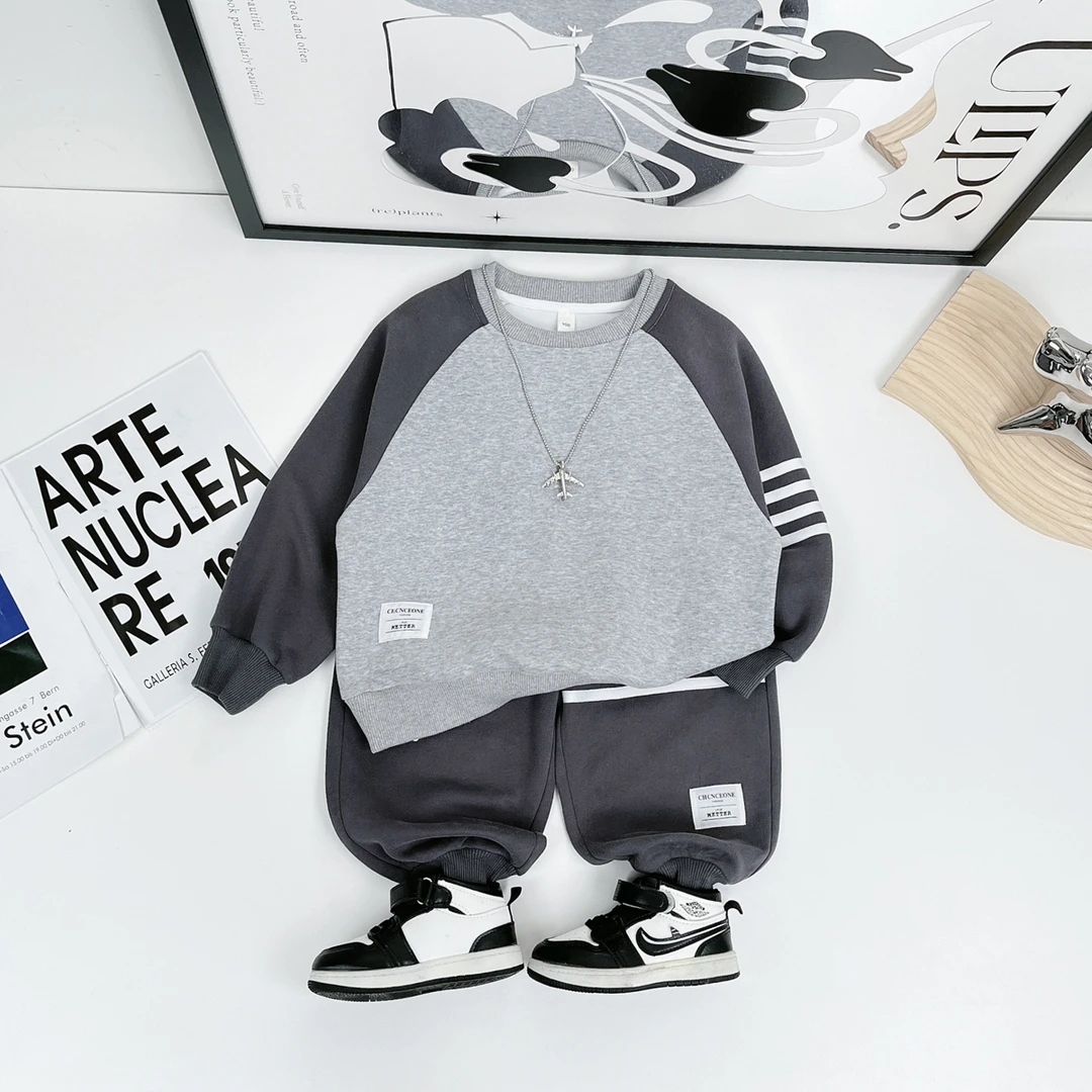 童装男童套装2024新款中大儿童春秋季两件套萌娃穿搭 SD-XXBB1167