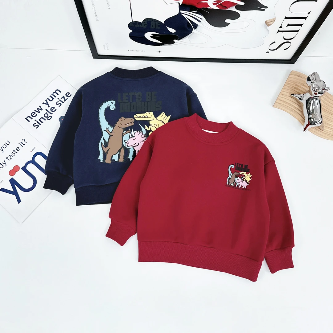 儿童卫衣加绒款长袖2024新款秋冬装男童 D-HZ241072 悠悠童话童装