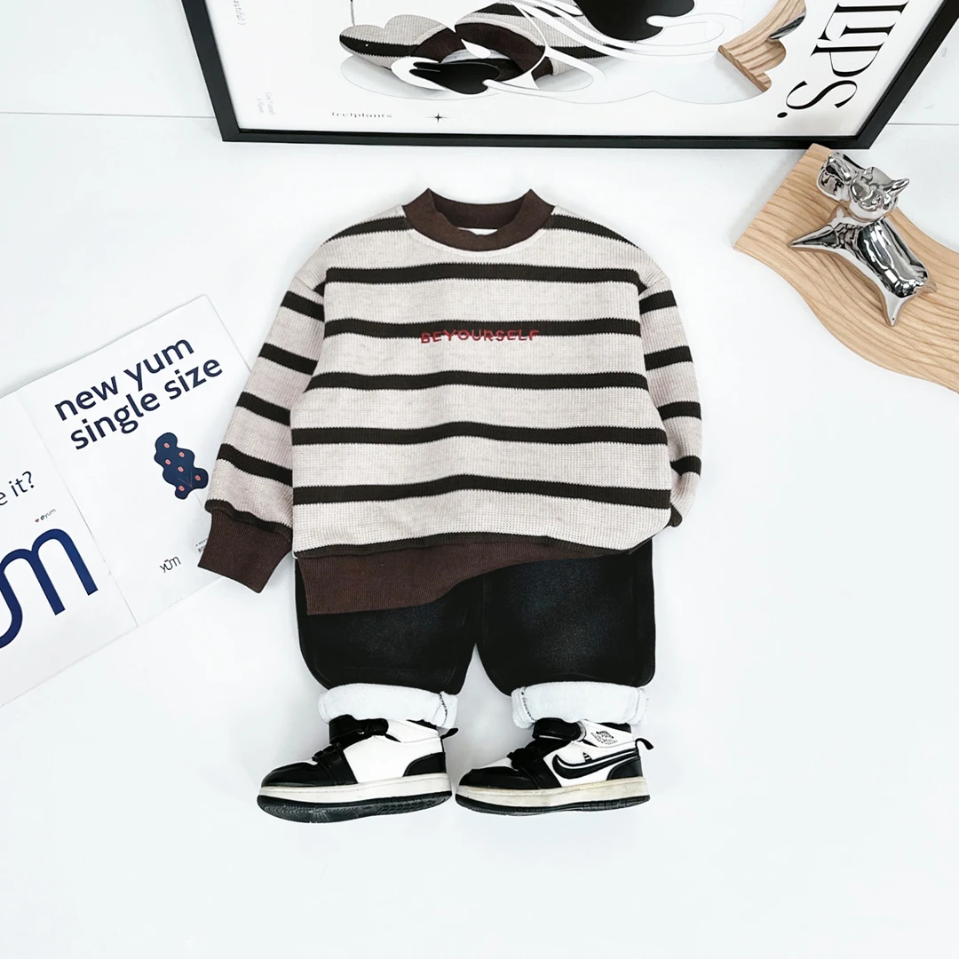 儿童卫衣加绒款长袖2024新款秋冬装男童 D-BD89896 悠悠童话童装