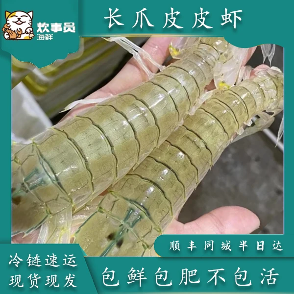 【土豪大】两斤北部湾皮皮虾公长爪虾 野生有大有小 活发包鲜不包活