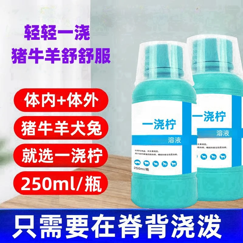 大成千牧一浇柠猪牛羊犬兔可用添加剂原液稳定适用使用浇泼控制