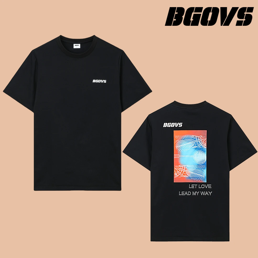 2024秋季新品韩国BGOVS羽毛球服男女同款速干运动吸汗短袖正品