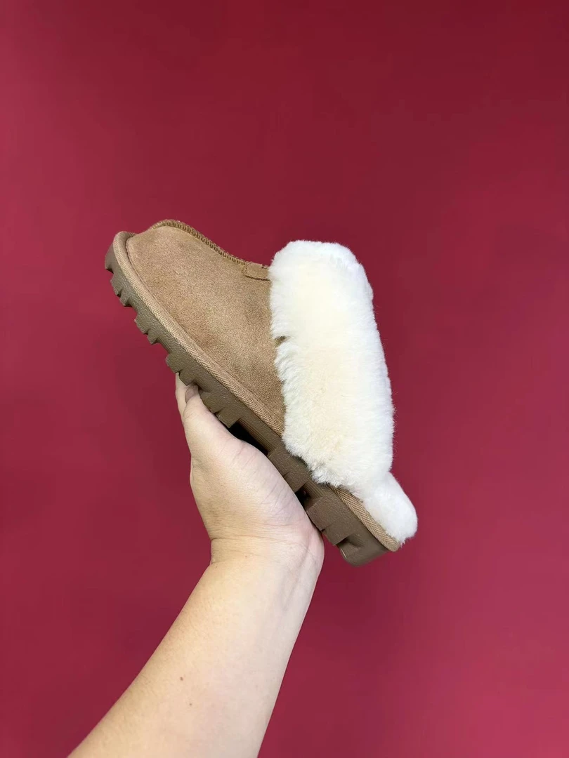 星星拖薄低雪地靴/雪地棉女鞋/短筒雪地靴/冬季/皮毛一体居家休闲