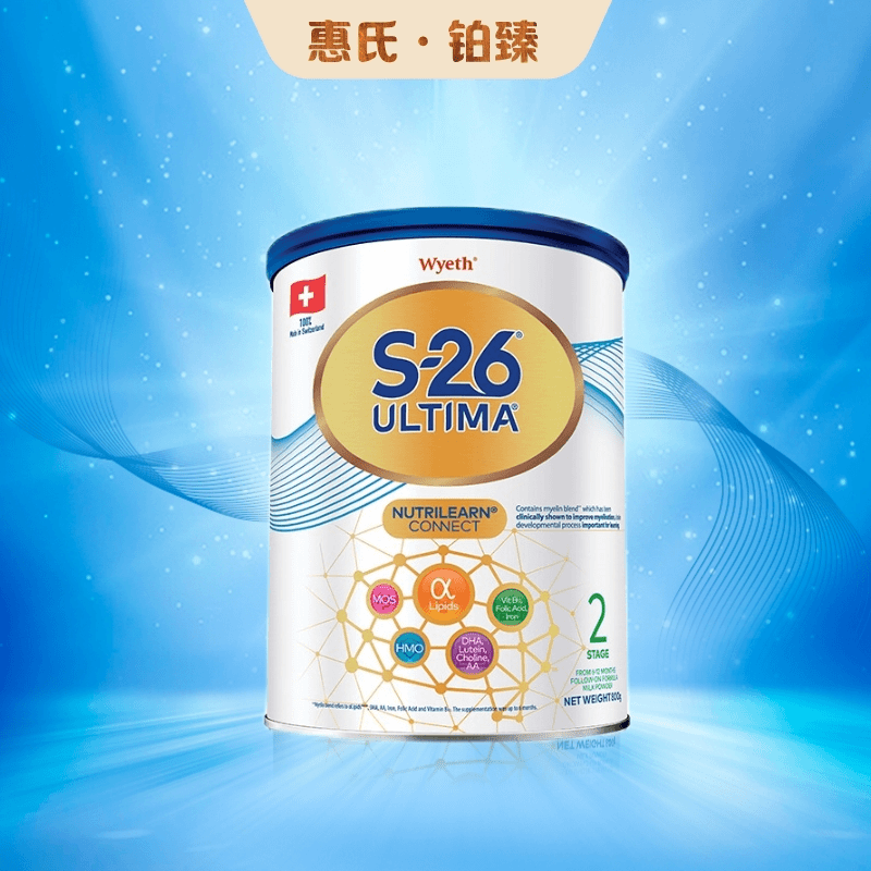 【效期2024.4.23】S-26铂臻港版2段HMO+DHA婴儿配方奶粉(6-12月)