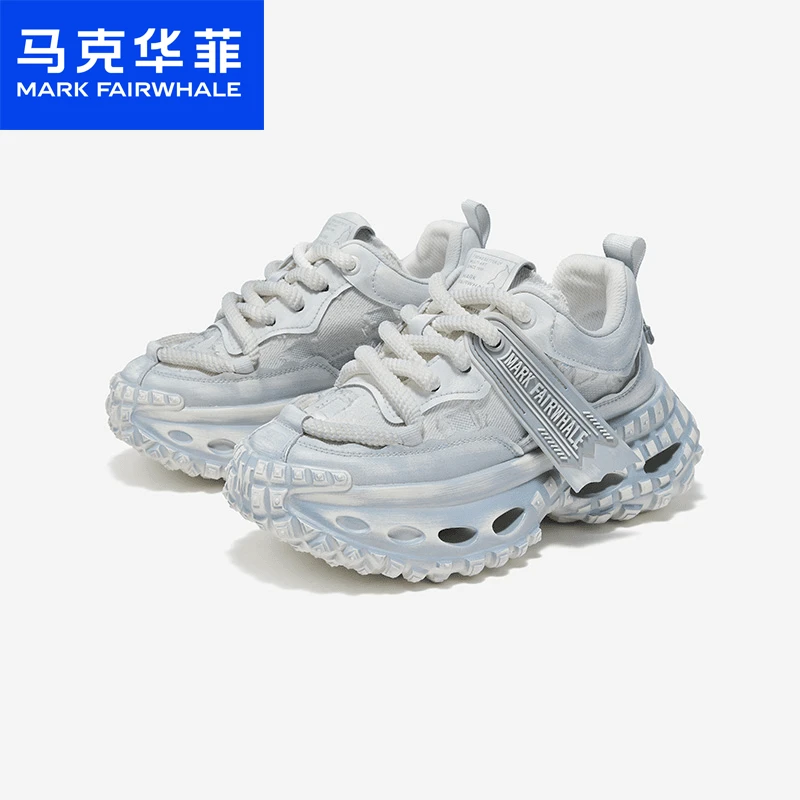 【真皮潮鞋】马克华菲老爹鞋厚底运动鞋学生休闲鞋低帮男款夏日穿搭