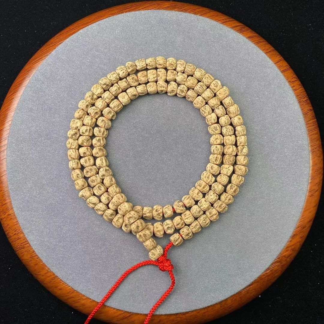 【九九文玩轩】6mm 鬼脸柏香籽文玩108脖挂