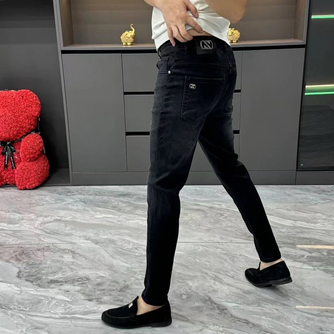 86658-秋冬欧货修身小脚牛仔裤