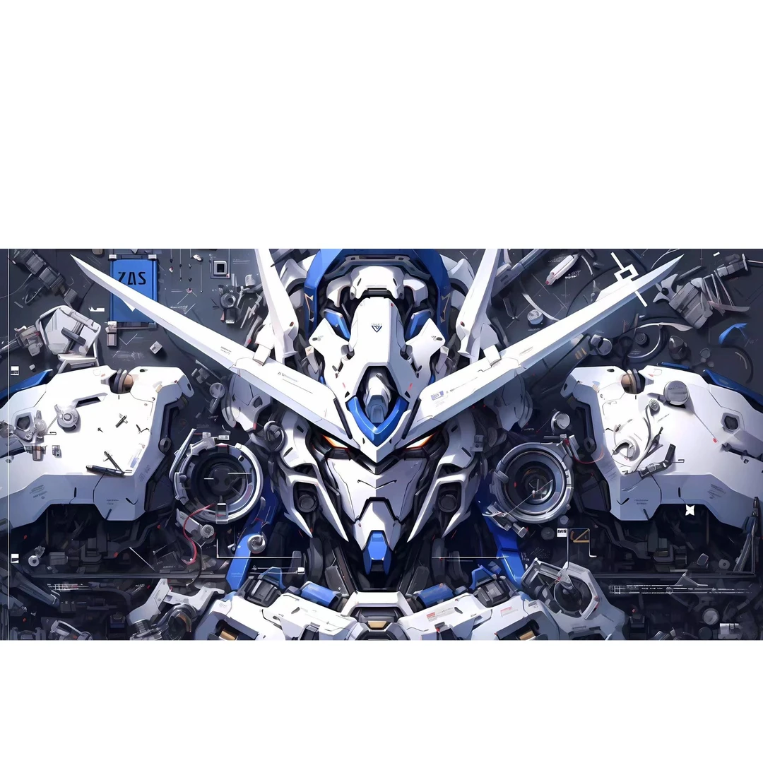 《经典白色高达》儿童客厅卧室现代装饰画4*8-P133-PVC