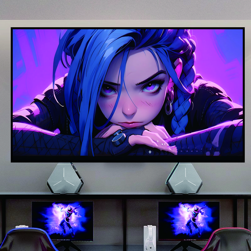 《金克丝嘟嘟嘴》 现代动漫装饰画40-80-PVC