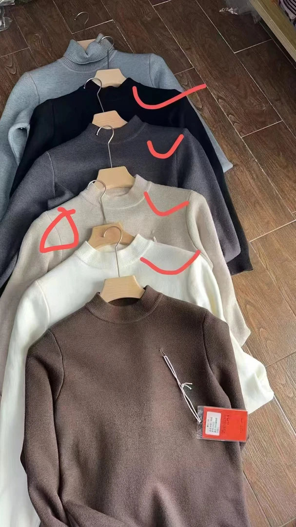 晨妹～男士高品加厚一体绒小暖炉毛衣23003