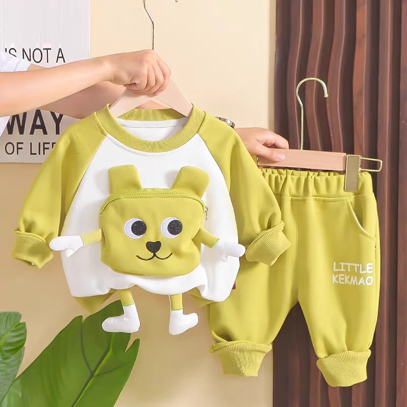 男童女童套装宝宝秋装2025新款春秋季小童外穿两件套洋气衣服潮款