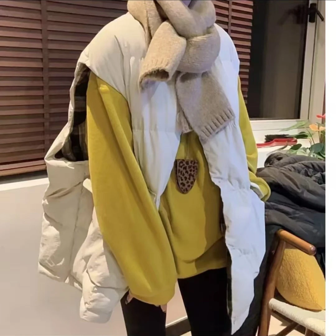 2025新款洋气韩版韩系宽松百搭大口袋马夹休闲保暖秋冬马甲（媚）