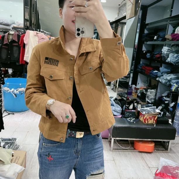 韩版百搭特舒适水洗薄弹力4色外套9810品