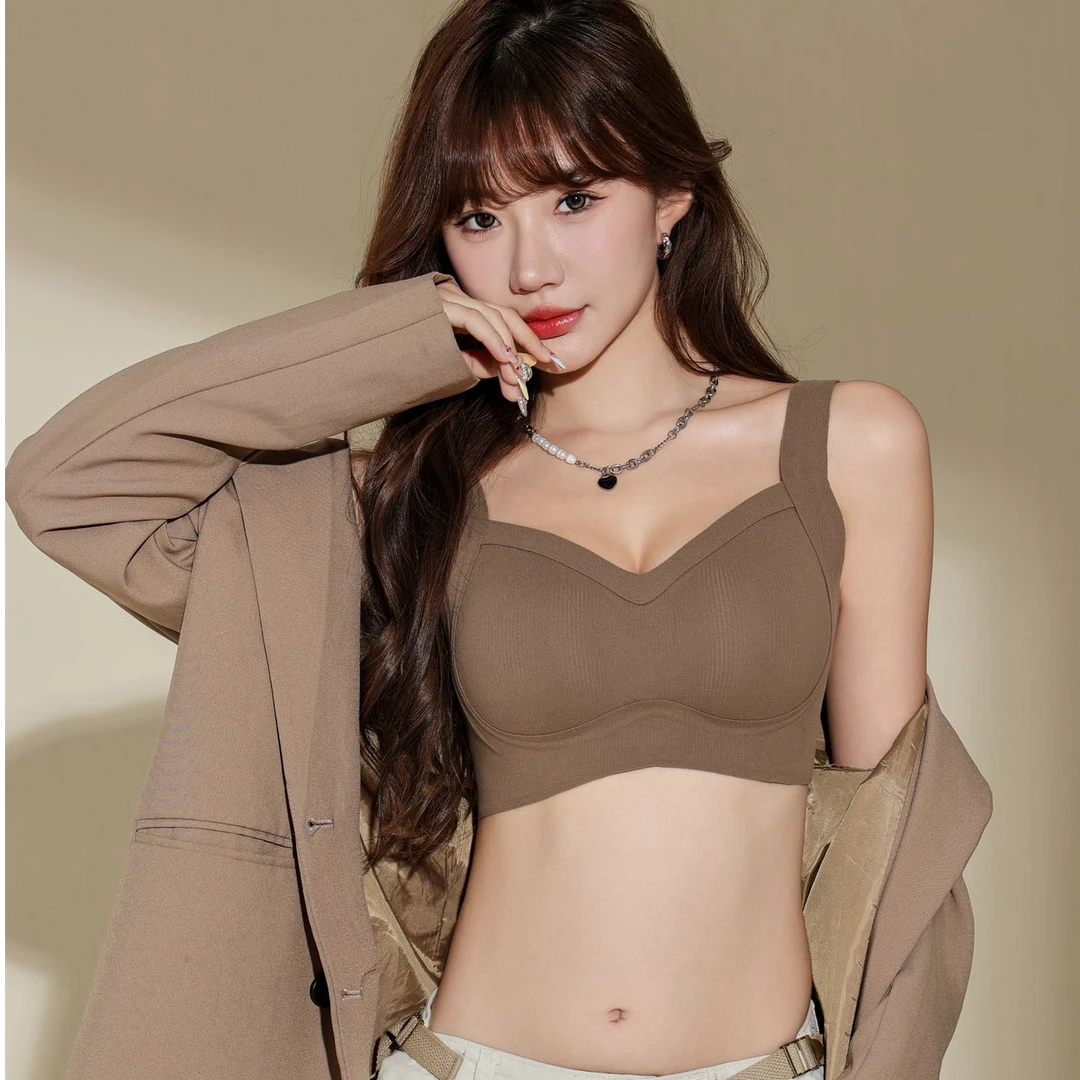 【双倍提拉聚拢】秋冬暖肌磨毛内衣无痕舒适bra无钢圈聚拢美背文胸