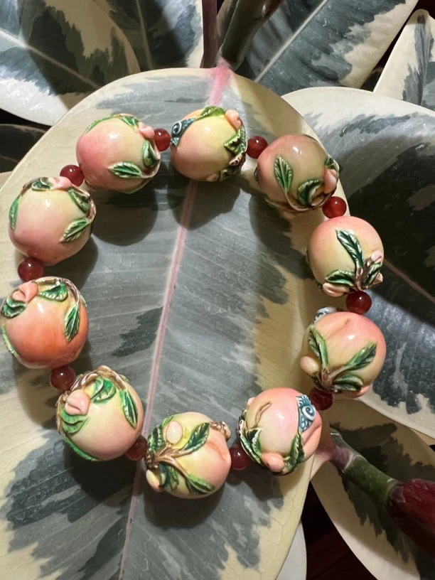 非金属树脂手链 非金属手链回流人工养殖牛牙工艺品手串精美百搭