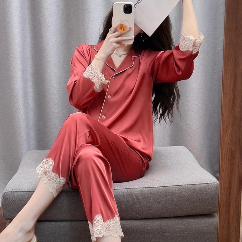 tpvl原创设计睡衣女长袖家居服春秋季高级感轻奢休闲网红直播推荐