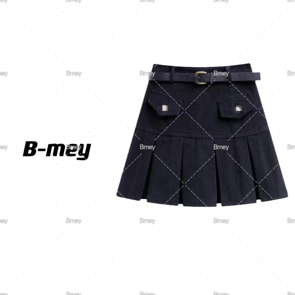 B-MEY  新款气质时尚2372百搭休闲设计感短裙 083175  JFAC