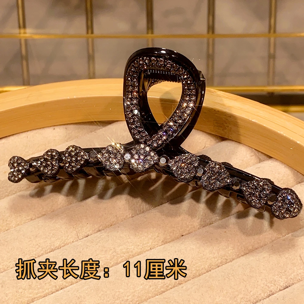 942鲨鱼夹高级感小香风发夹女后脑勺爱心抓夹大号2024新款头饰