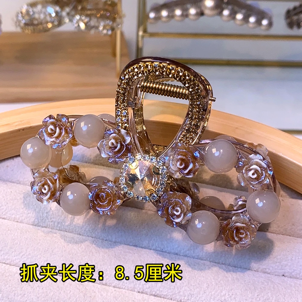 1021韩版8字型抓夹个性百搭气质轻奢发饰精致时尚优雅简约鲨鱼夹