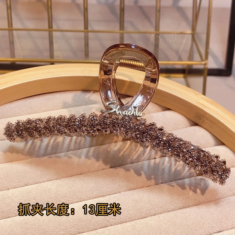 986麦穗发夹女2024年新款发卡后脑勺盘头发鲨鱼夹子头饰网红抓夹