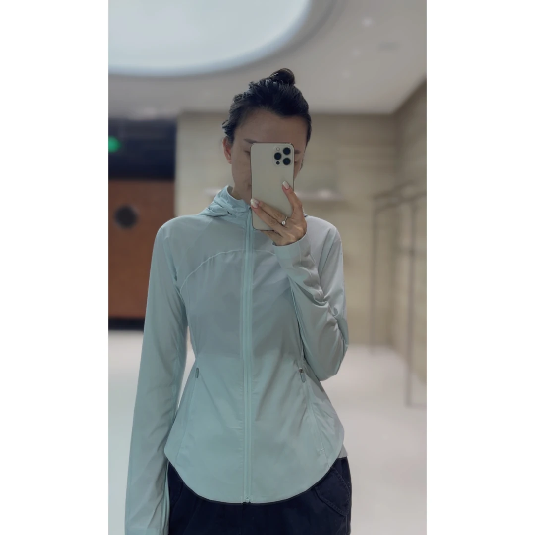 瑞瑞ANNYRUI【运动外套】女士时尚高品质薄款健身休闲瑜伽连帽外套