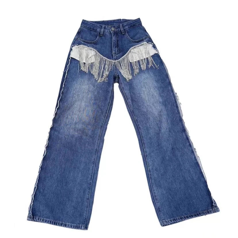 主播同款时尚牛仔裤