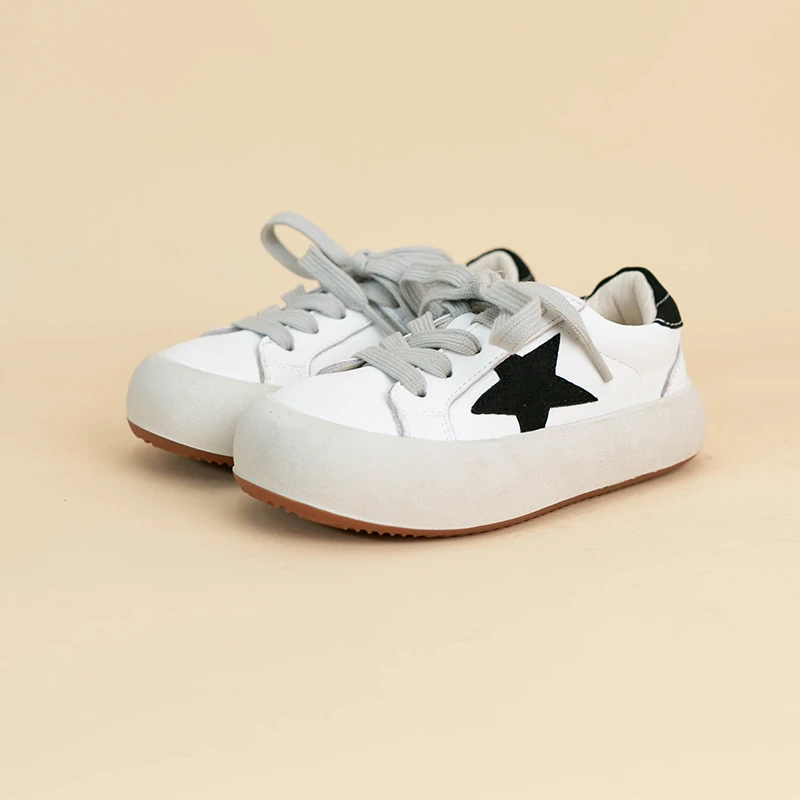 609儿童板鞋休闲运动鞋男女童百搭圆头春季厚底韩版鞋