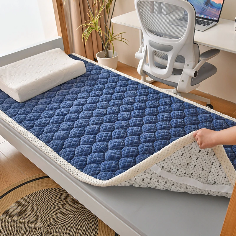 A类 保暖牛奶绒床垫床褥子可水洗防滑床护垫床褥垫床盖软垫子毛毯