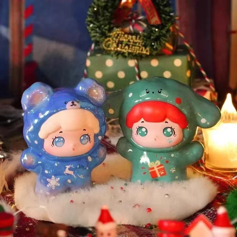 新品抱抱宠物店大体PLUS圣诞嘉年华花环极光系列潮玩盲盒手办礼物