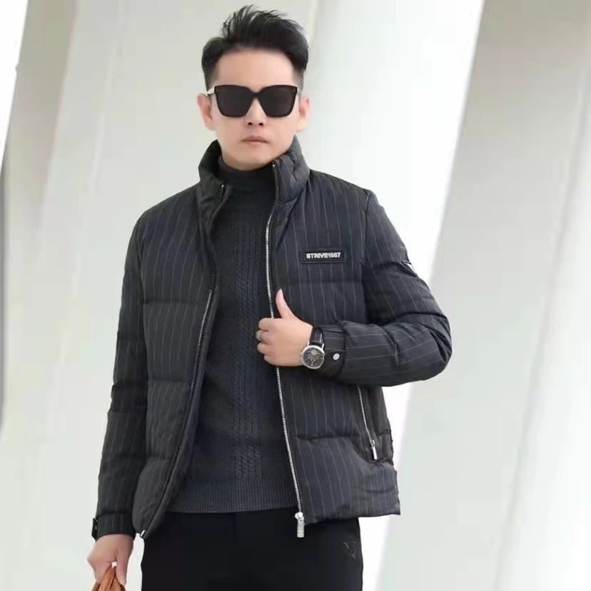 男士商务休闲高档短款夹克潮流防寒冬季外套/211688