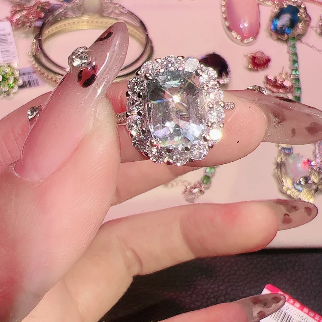 海蓝宝石颈饰银S925镶嵌