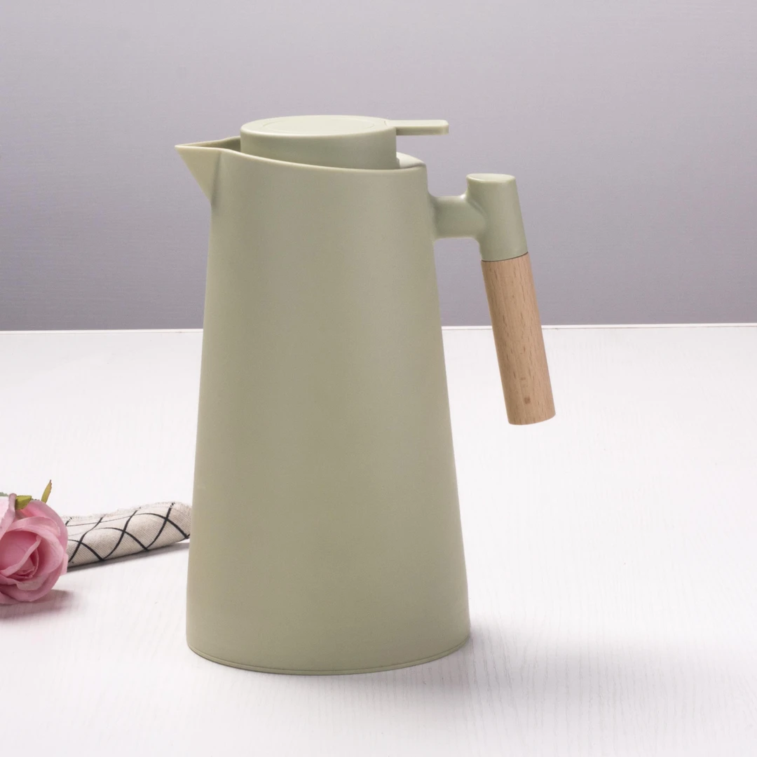 2023新款保温壶木柄防烫家用大容量耐热学生保温壶水壶